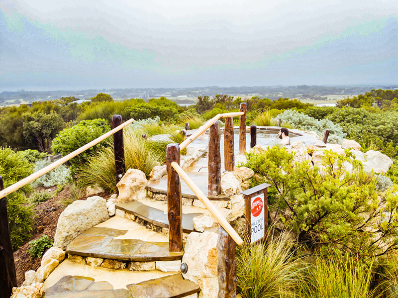 Peninsula Hot Springs on the Mornington Peninsula in Victoria, Australia