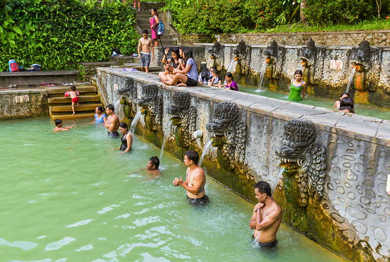 Banjar Hot Springs in Bali, Indonesia
