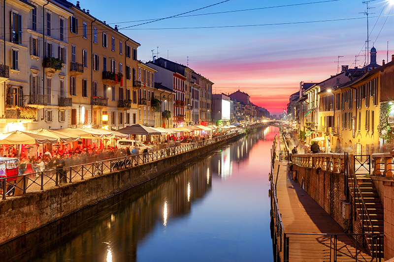 Navigli canals in Milan