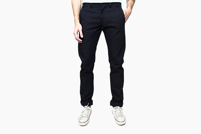 Rogue Territory Officer Trousers Indigo Selvedge Canvas