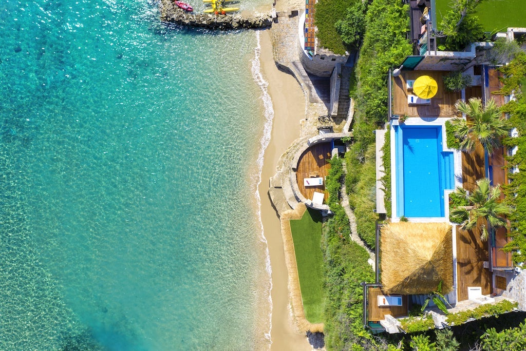 Aerial view of porto zante