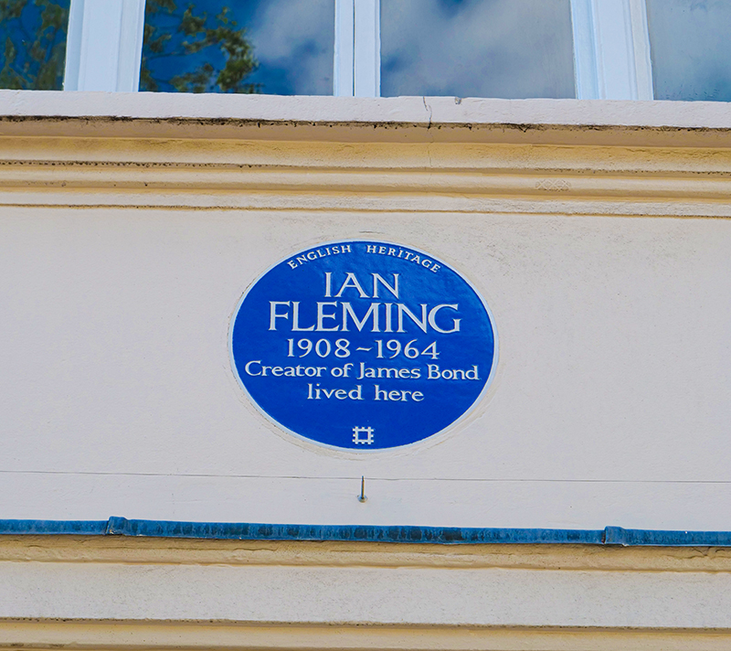 Ian Fleming Blue Plaque at 22 Ebury Street