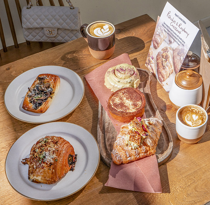 Savoury and sweet pastries at Chestnut Belgravia