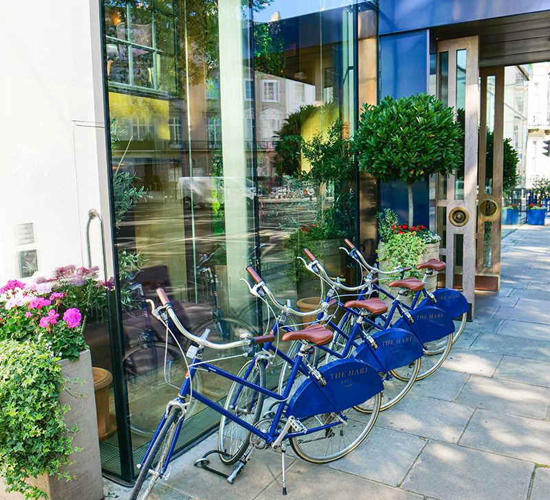The Hari bicycles are complimentary for guests to borrow