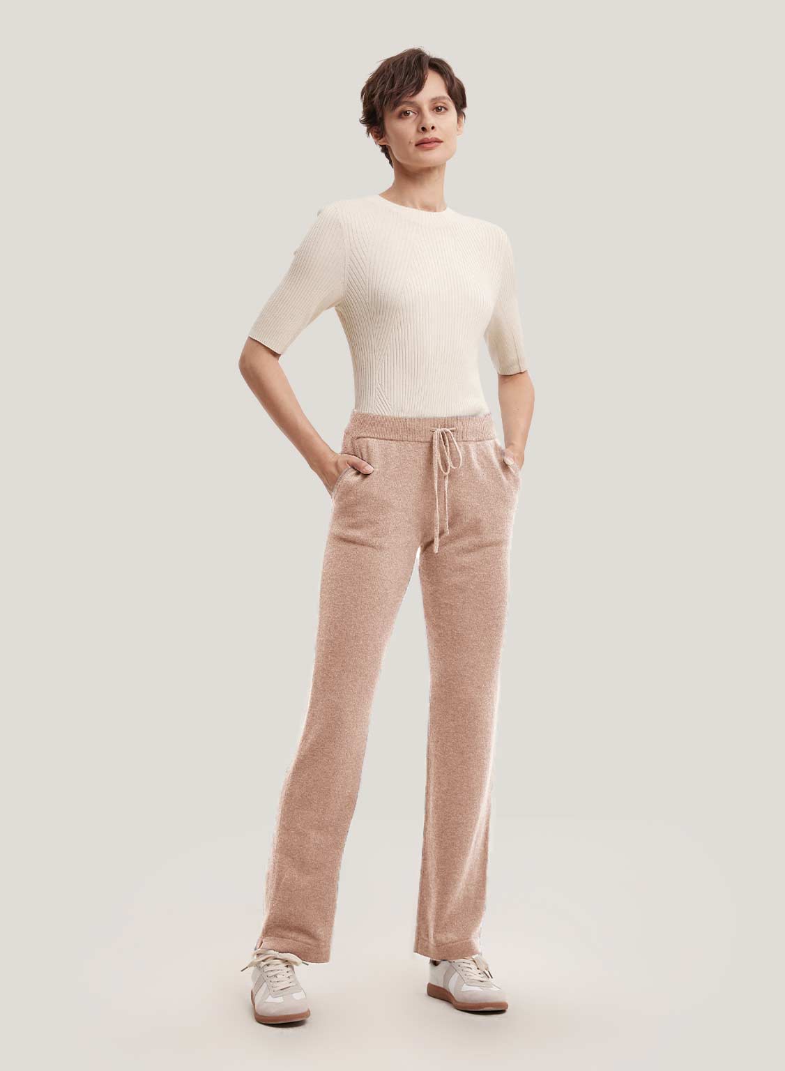Chic cashmere pant available in a range of colors