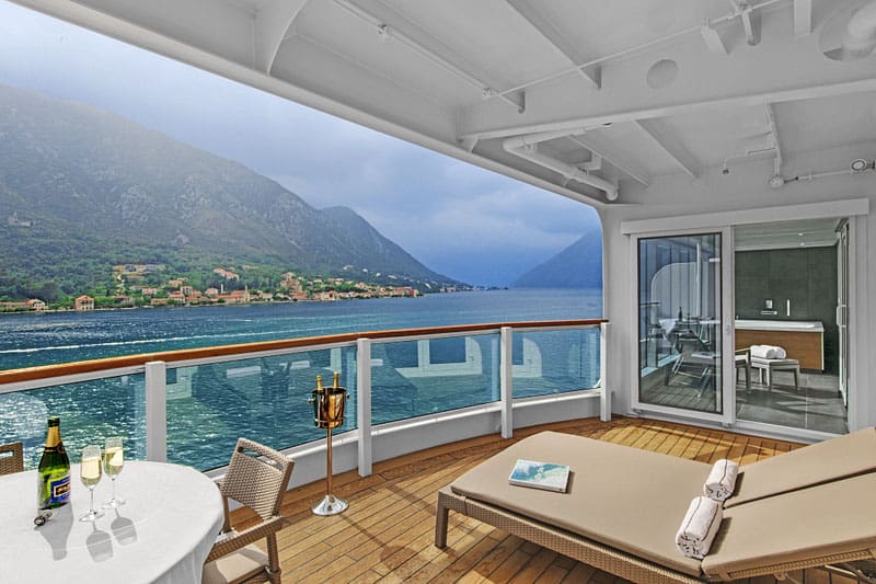 A Wintergarden Suite on board Seabourn Ovation