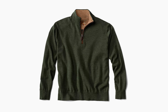 Свитер Orvis Merino Wool Quarter-Zip Sweater 2 0