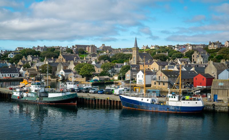 Boats at Stromness Harbour, Orkney Isles