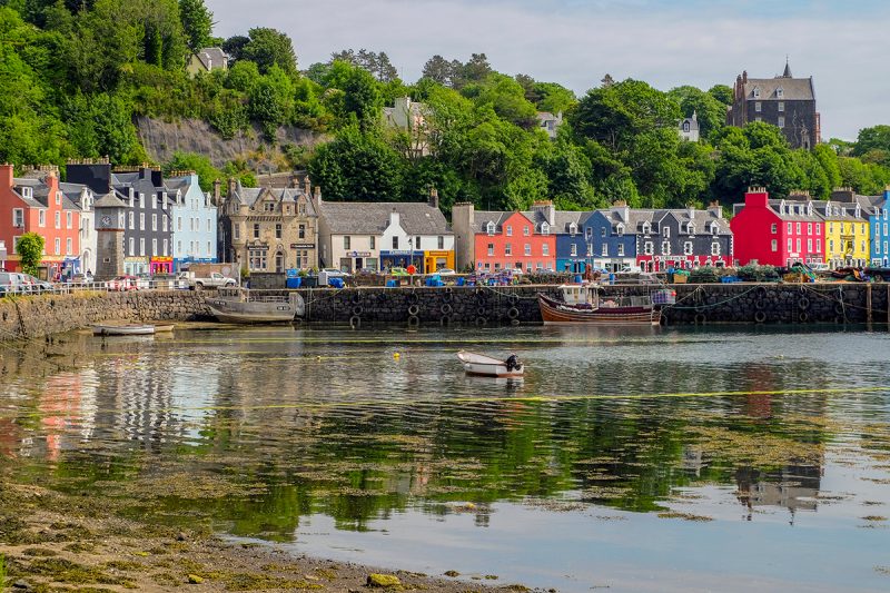 Vibrant Tobermory town on the Isle of Mull