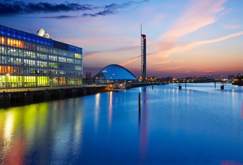 The River Clyde in Glasgow, Scotland