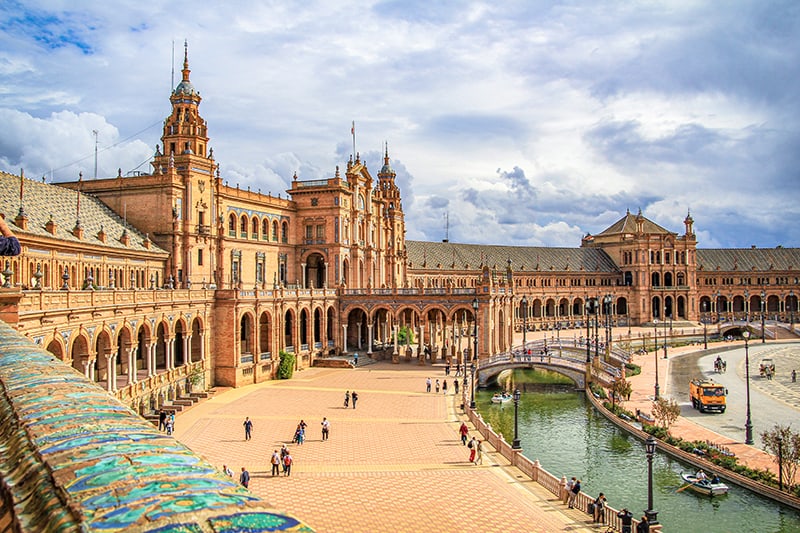 Plaza de España in Seville, Spain