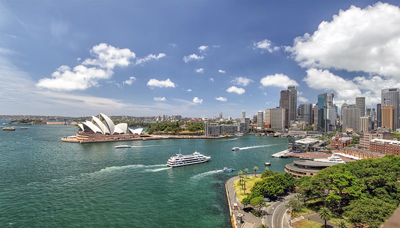 Sydney Opera House and harbour