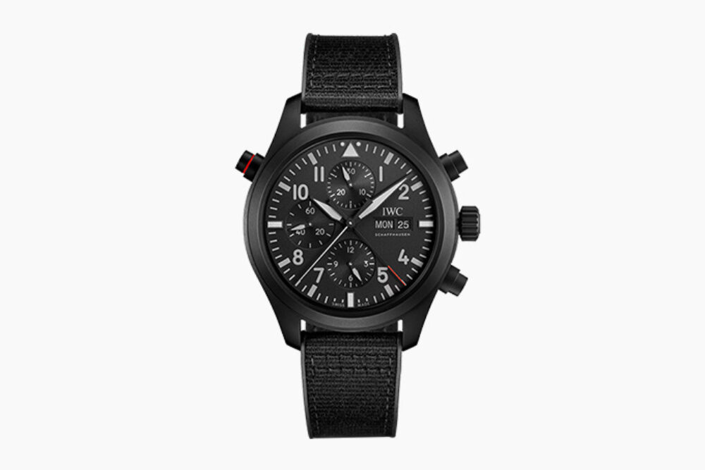 IWC Pilots Watch Double Chronograph TOP GUN Ceratanium