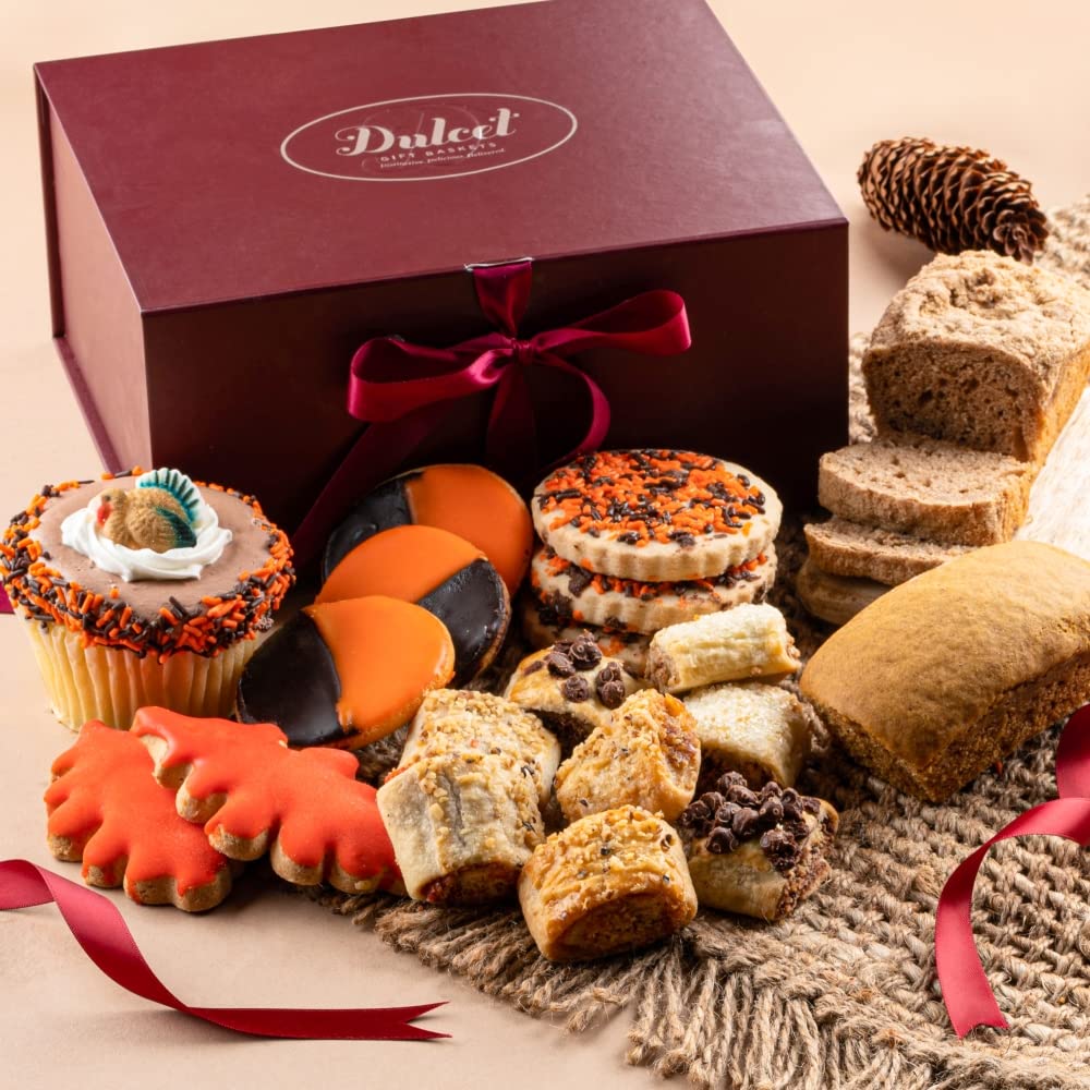 Коллекция тыквенного хлеба и кексов с индейкой на День благодарения Подарочная корзина 