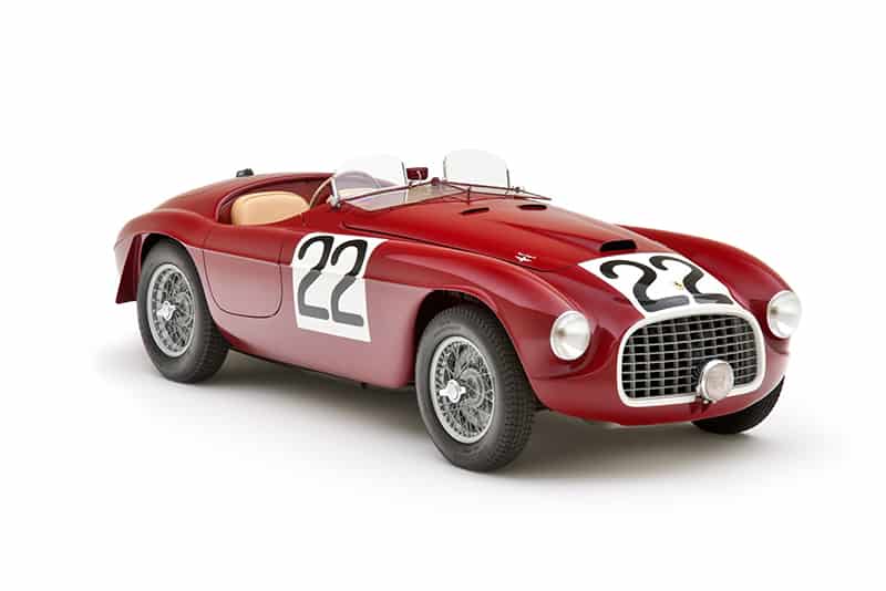 Ferrari 166 MM - winner of the Mille Miglia and Le Mans car races