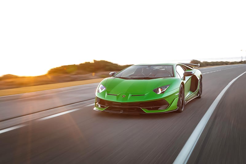 Lamborghini Aventador SVJ in green