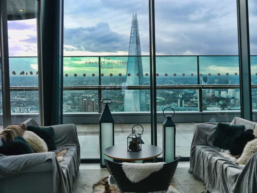 Instagrammable restaurants in London including Sky Garden restaurant and bar