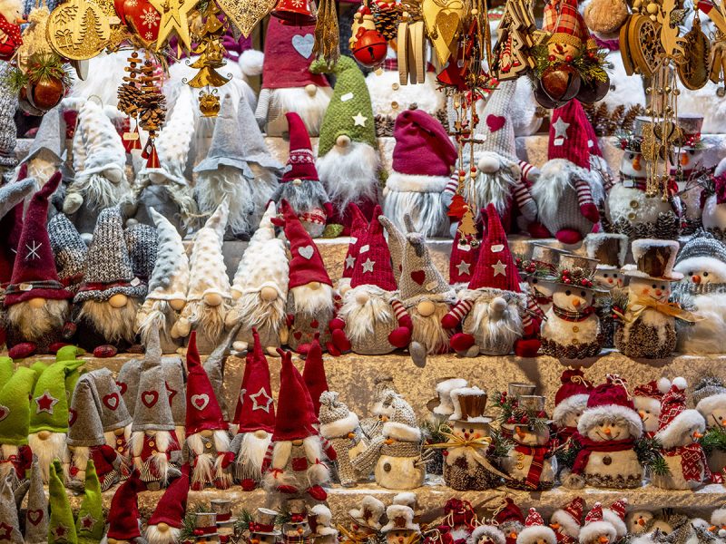 Festive elves at a Vienna Christmas Market