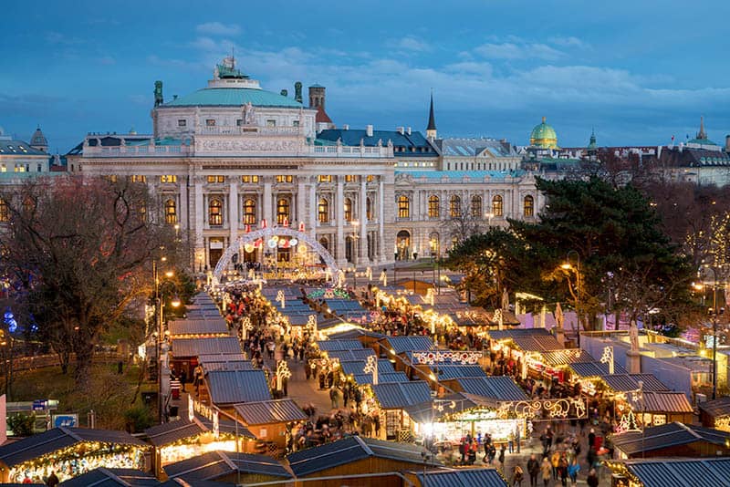 Vienna Christmas Market near Burgtheater