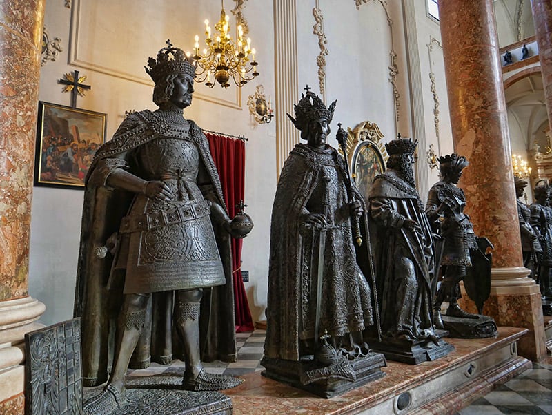 Hofkirche statues, Innsbruck, Austria