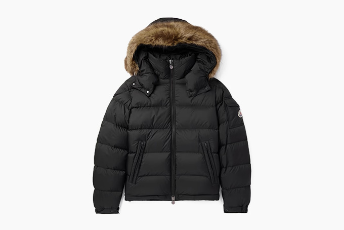 Moncler Mayaf Faux Fur Trimmed Quilted Shell Hooded Down Jacket