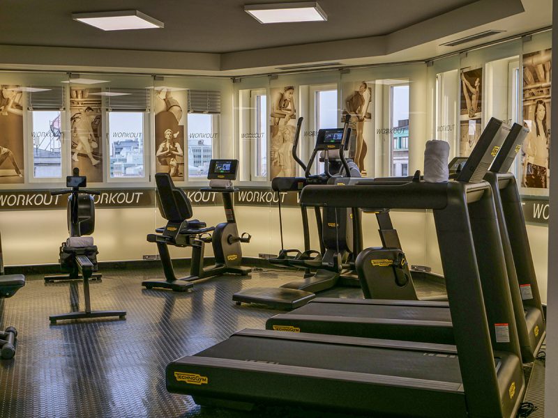 The gym at Hotel Bristol, a Luxury Collection, Vienna