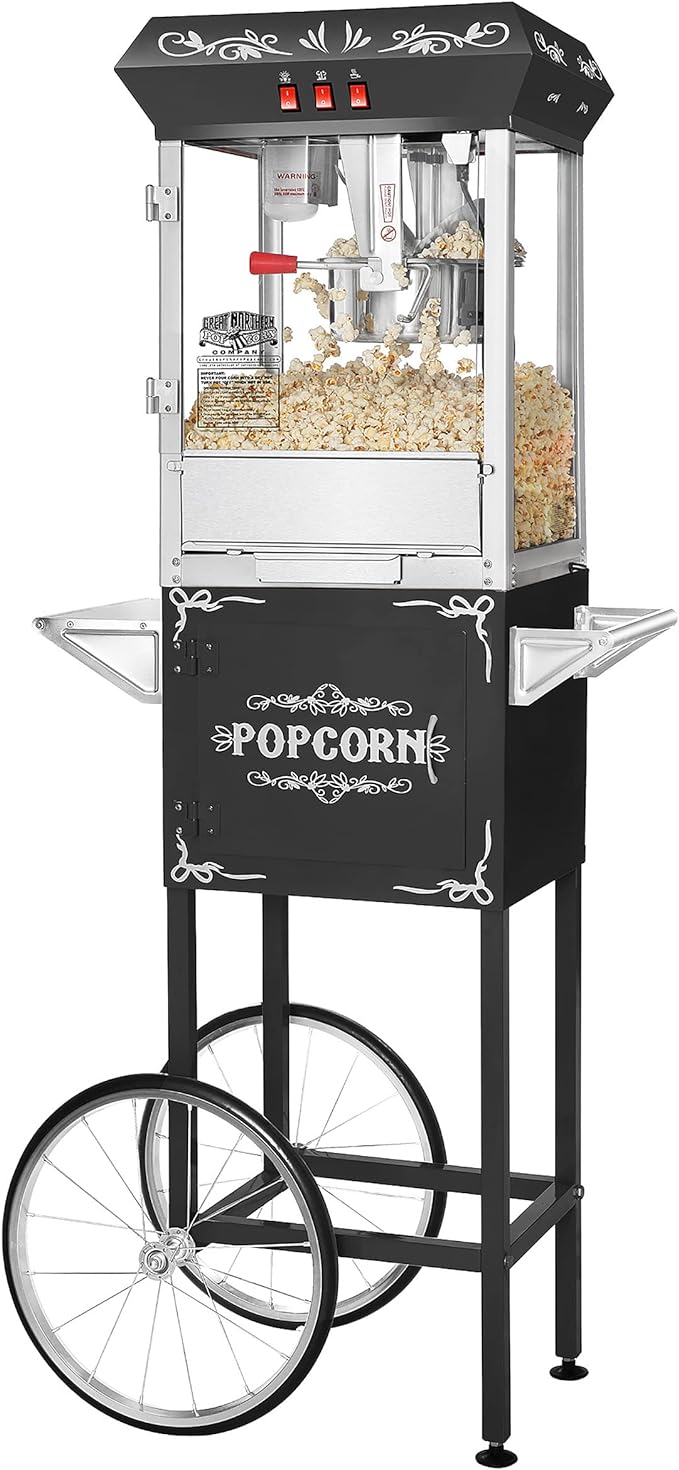 Vintage style popcorn machine