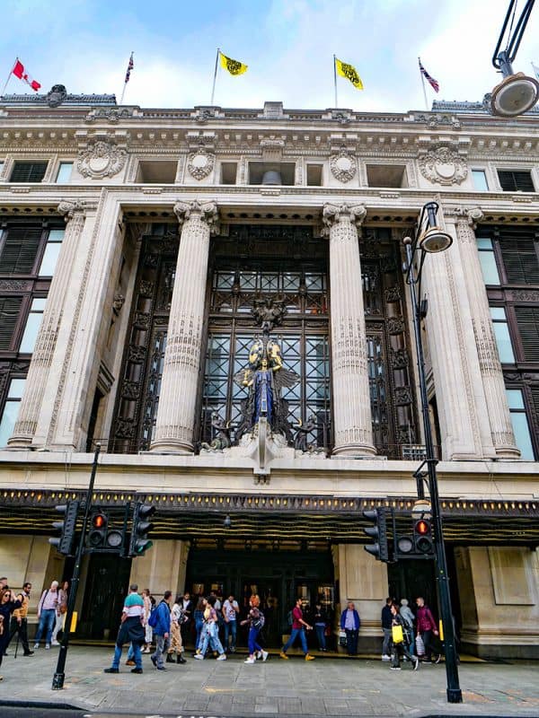 Selfridges is a famous London department store on Oxford Street
