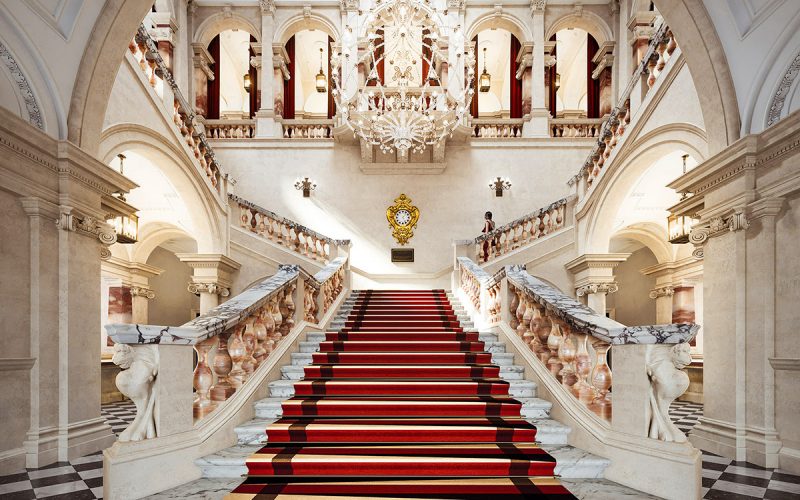 The Grand Staircase at Raffles Hotel