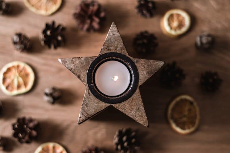Stylish festive entertaining tips - A festive tealight to lighten up dark Winter days