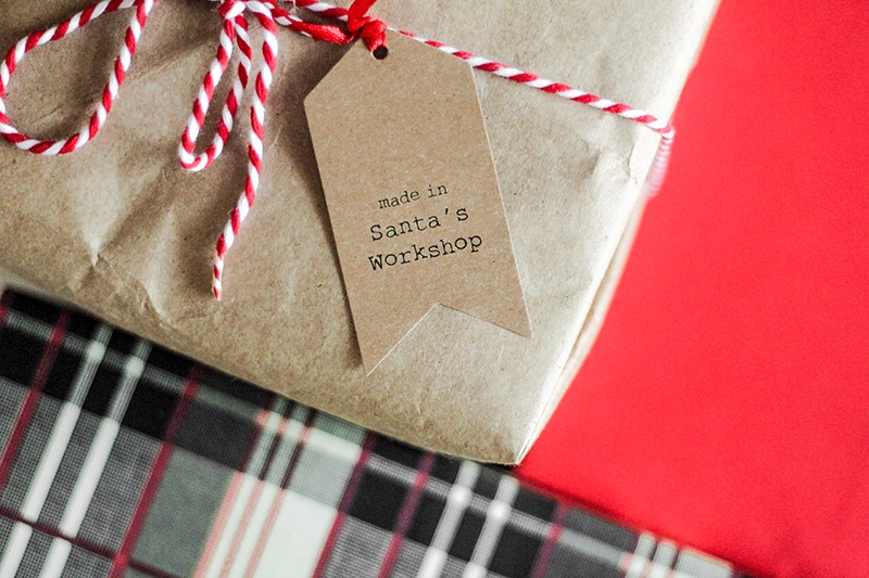 A fun Christmas gift tag for children or adults
