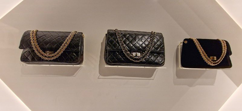 3 different Chanel 2.55 handbags