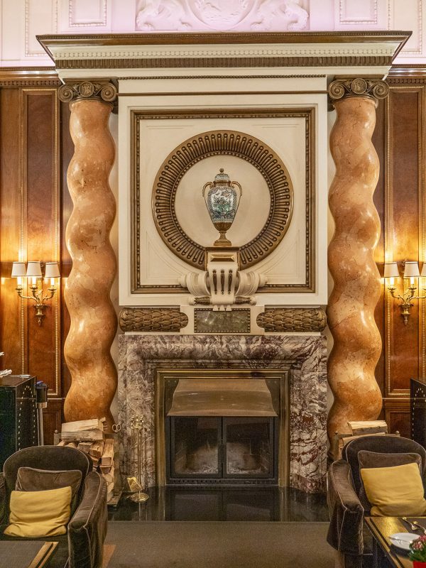 The Bristol Lounge fireplace