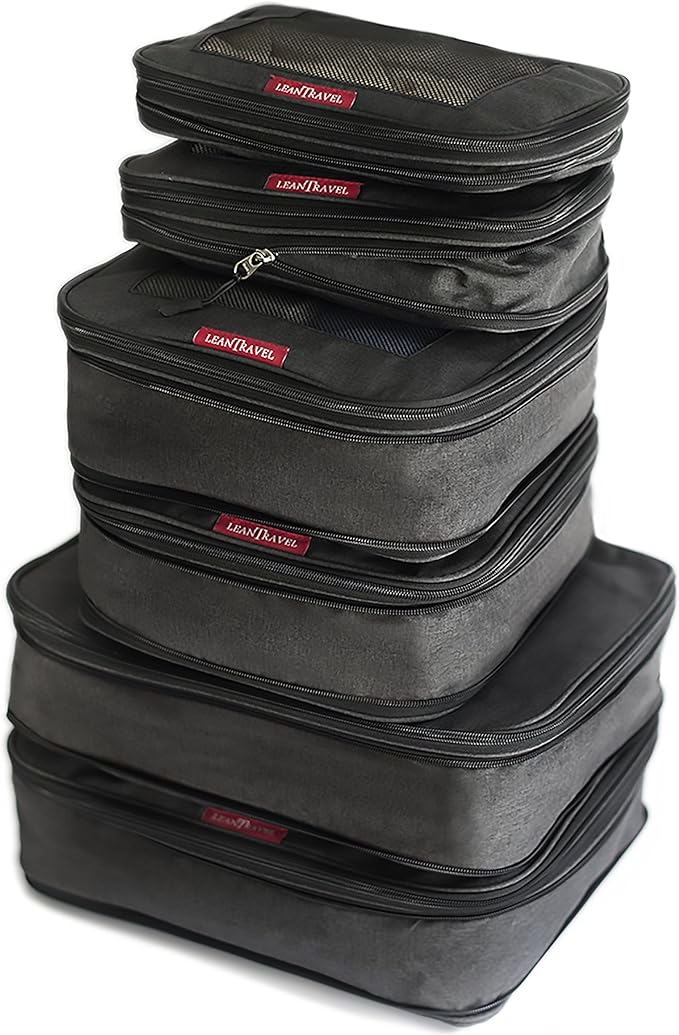Travel compression packing cubes