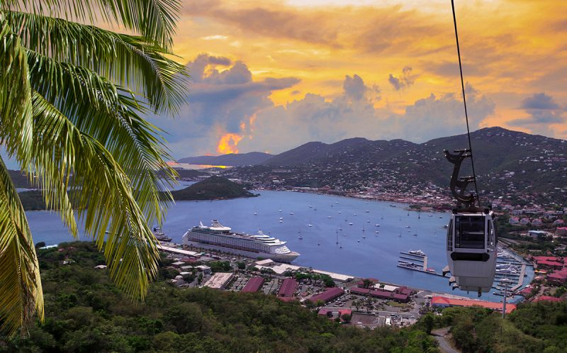 View of St. Thomas harbor from Paradise Point
