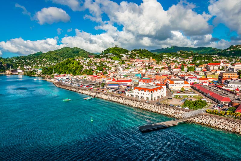 St George's cruise port in Grenada