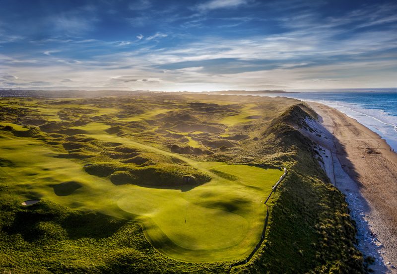 Aerial view of Royal Portrush Golf Club