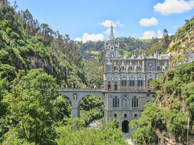 The National Shrine Basilica of Our Lady of Las Lajas in Columbia