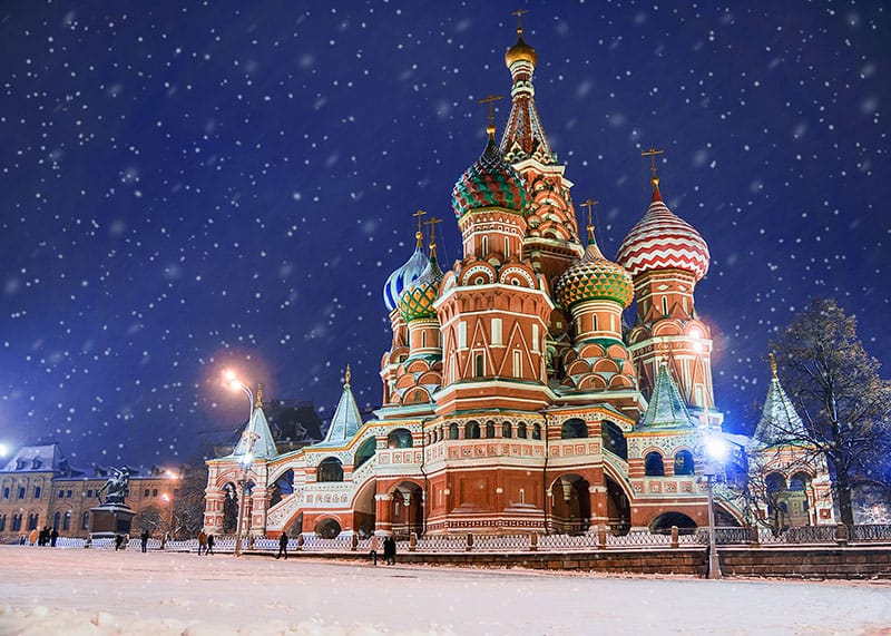 St. Basil's Cathedral in Moscow, Russia