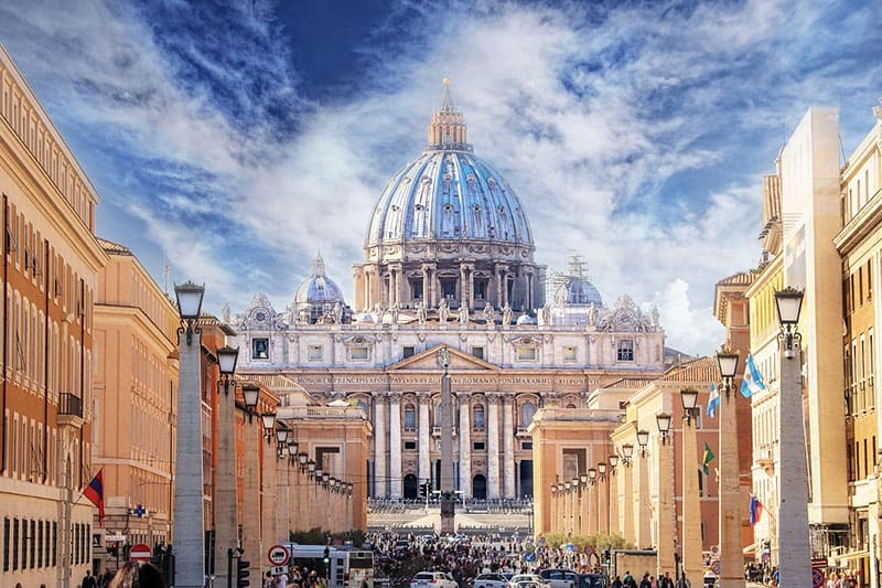 St Peter's Basilica in Rome, Italy