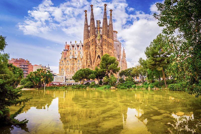 La Sagrada Familia cathedral in Barcelona, Spain