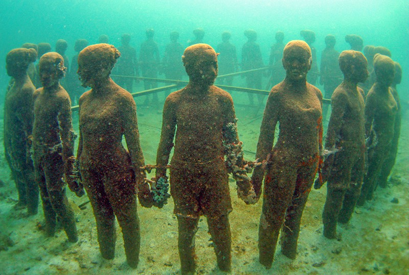 Molinere Underwater Sculpture Park in Grenada - top 10 Caribbean islands for diving