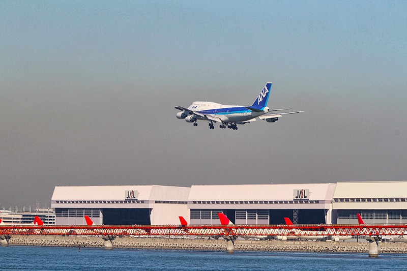 An All Nippon Airways airplane