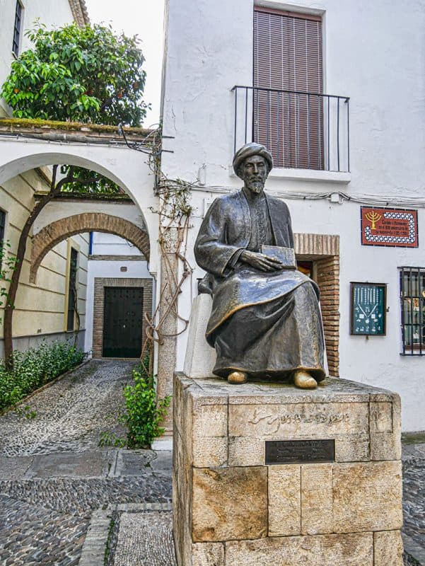 The statue of Maimonides in Cordoba's Jewish Quarter