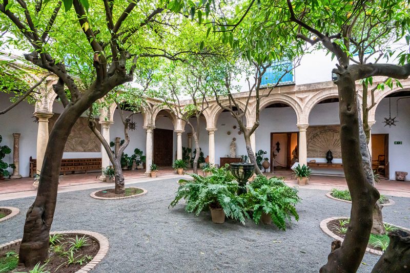 Courtyard garden of Viana Palace in Cordoba, Andalusia, Spain