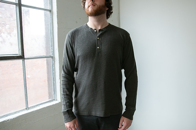 RRL Waffle Knit Henley Shirt F 2 24 1