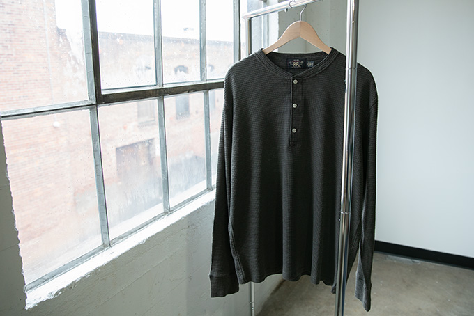 RRL Waffle Knit Henley Shirt F 2 24 2