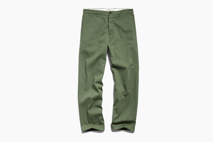 Todd Snyder Japanese Relaxed Fit Selvedge Chino in Olive F 3 24 4