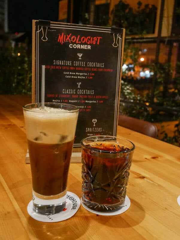 Mixologist coffee cocktails