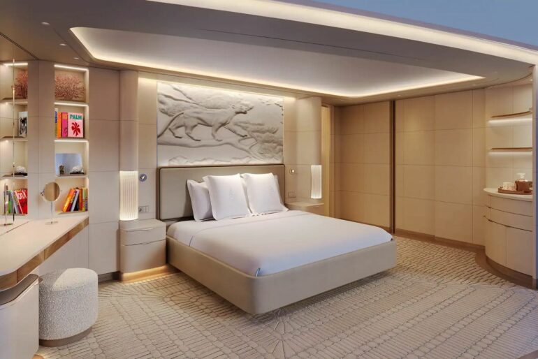 Верхний люкс на яхте Four Seasons стоит 330 000 долларов за неделю и включает в себя только завтрак и кофе за счет заведения.